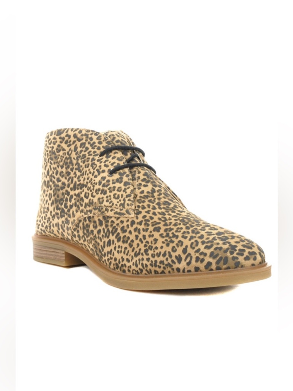 Hush Puppies NIB Bailey Chukka 2 leopard print booties